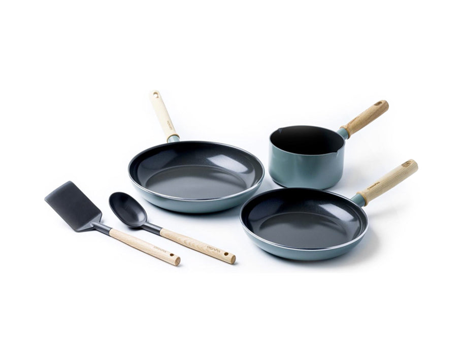 CERAMIC NON-STICK PANS SET 5 PIECES