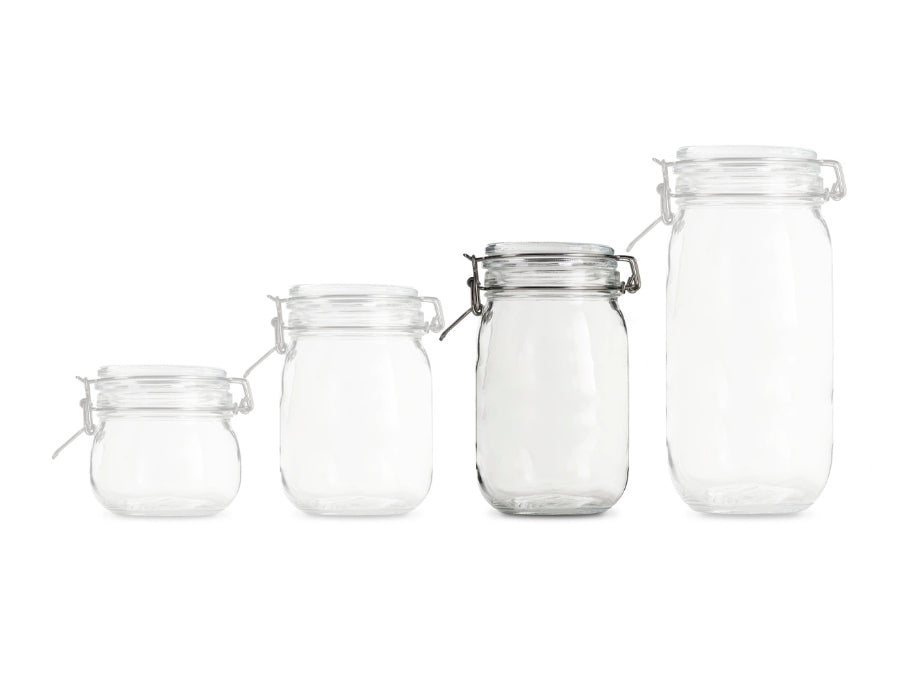 Vacuümset - 3x Beugelpot Rond - 1500 ml