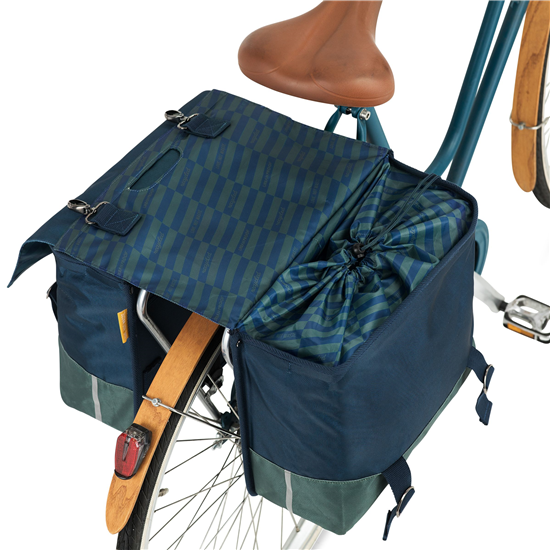 Urban Proof - Dubbele Fietstas - 40 L - Blauw Groen