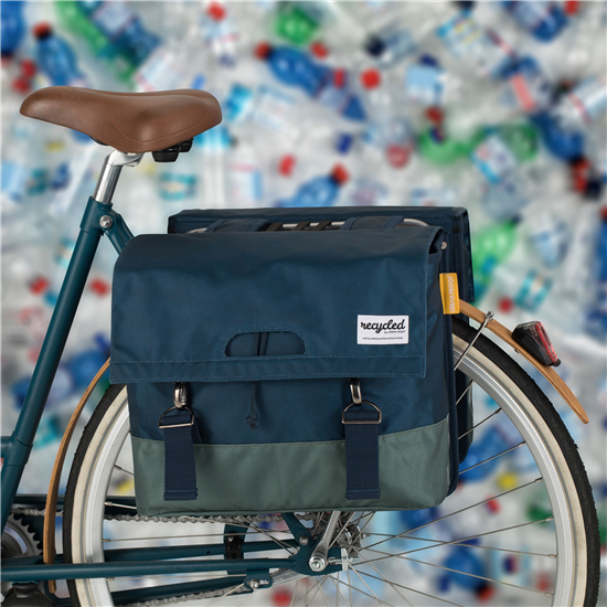 Urban Proof - Dubbele Fietstas - 40 L - Blauw Groen