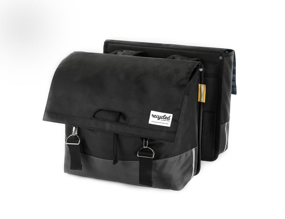 Urban Proof Bicycle bag recycled double XL - black gray