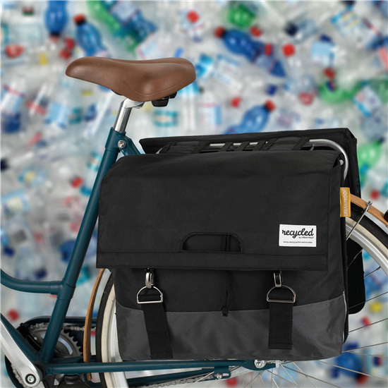 Urban Proof Bicycle bag recycled double XL - black gray