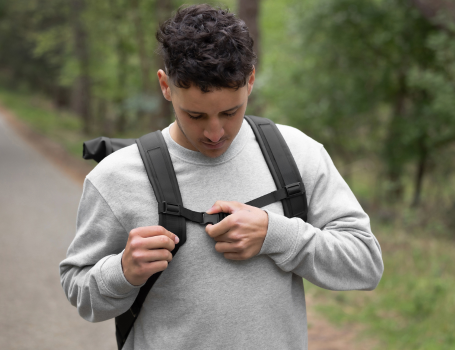 URBAN PROOF - ROLLTOP BACKPACK 20L- BLACK 