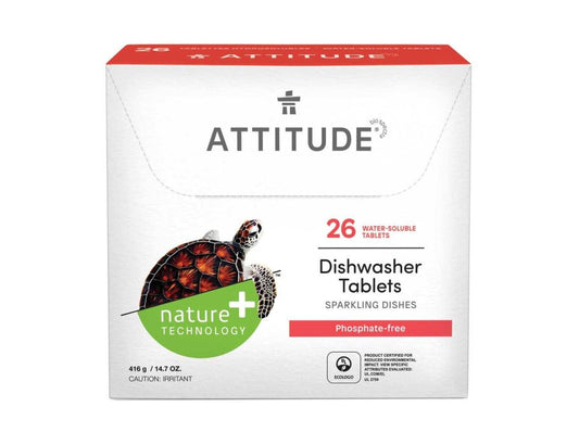 26 Dishwasher tablets in soluble packaging from Attitude