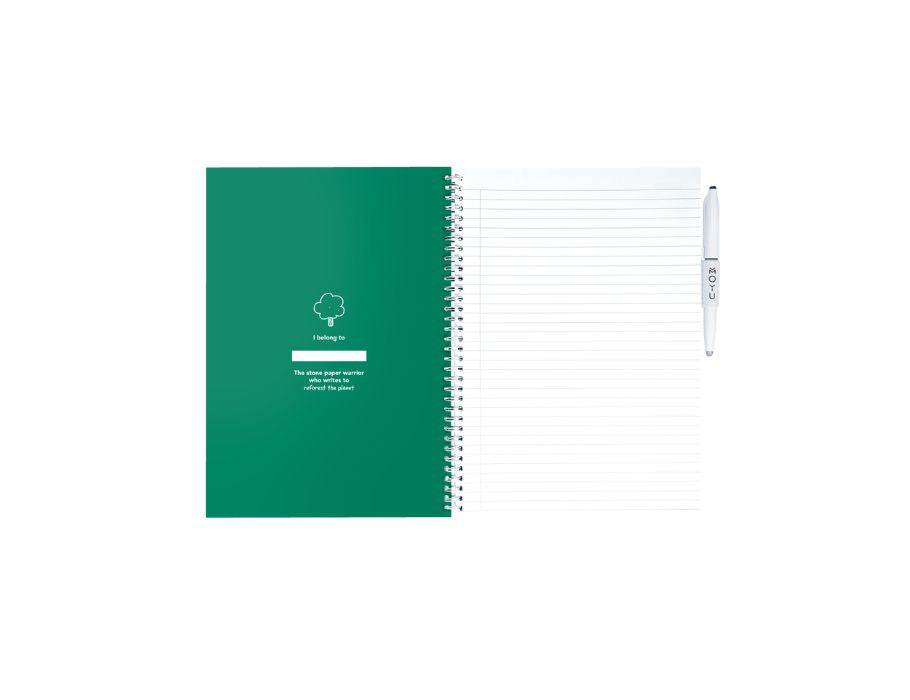 MOYU Uitwisbaar notitieboek - Hardcover A4 - Forest Green