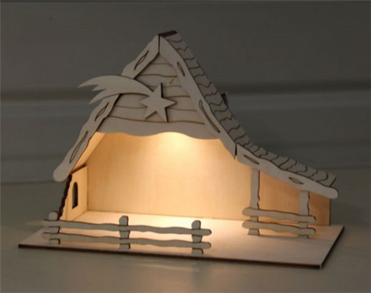 Solar Expert Construction Kit - Nativity Scene with Solar Panel