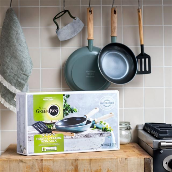 CERAMIC NON-STICK PANS SET 5 PIECES