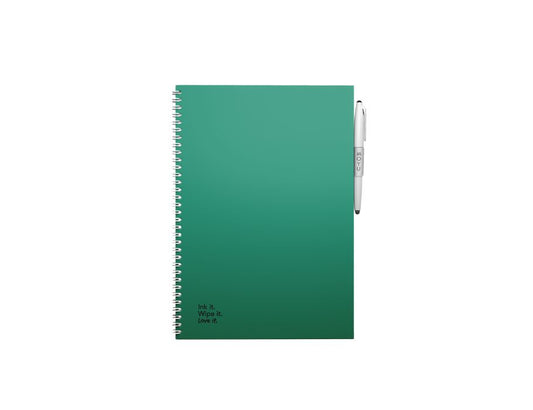 MOYU Uitwisbaar notitieboek - Hardcover A4 - Forest Green