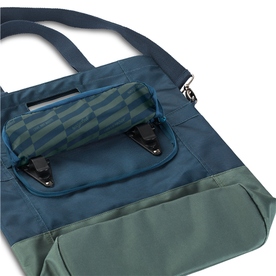 Urban Proof - Bicycle bag recycled shopper - blue green